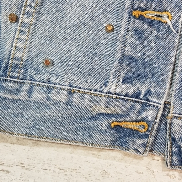 Mustard Seed Studded Denim Jean Jacket Small - Picture 7 of 7